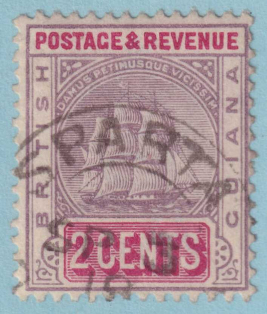 BRITISH GUIANA 133  USED - "SPARTA" CANCEL - NO FAULTS VERY FINE! - QFV