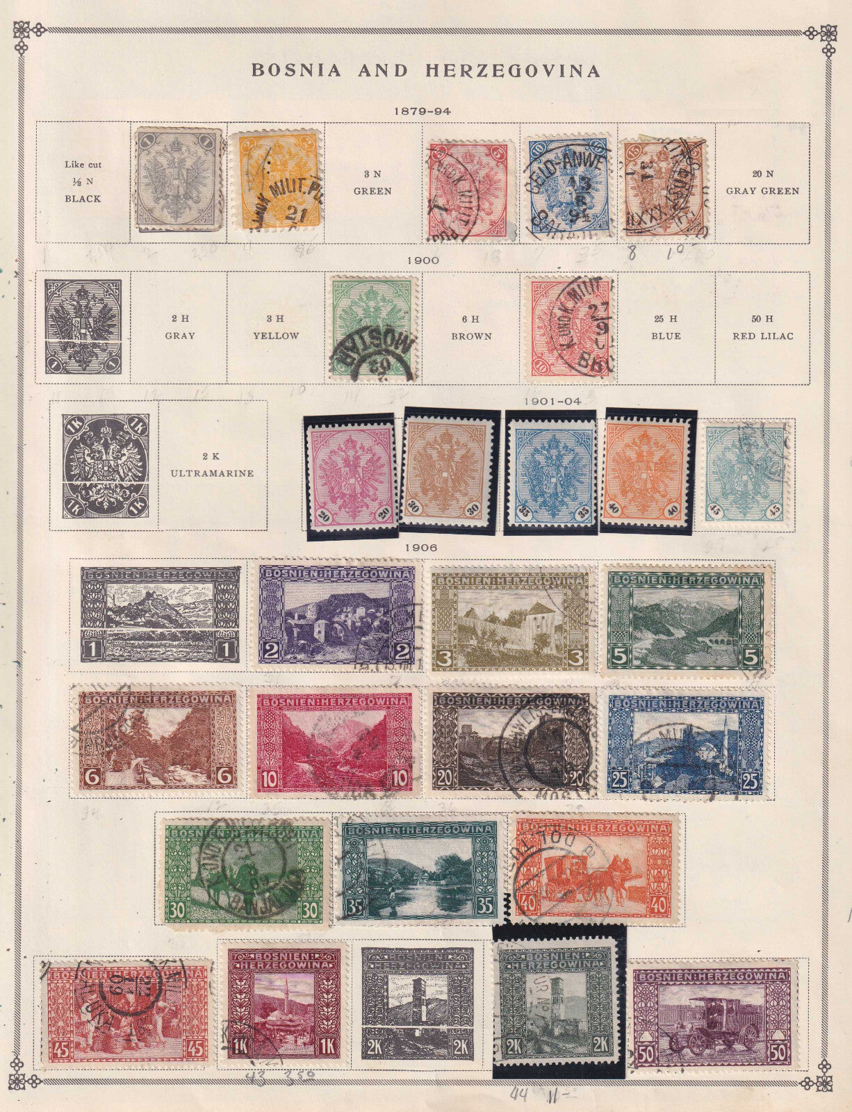 BOSNIA AND HERZEGOVINA & BURMA- MINT AND USED COLLECTION ON ALBUM PAGES - BINDCO
