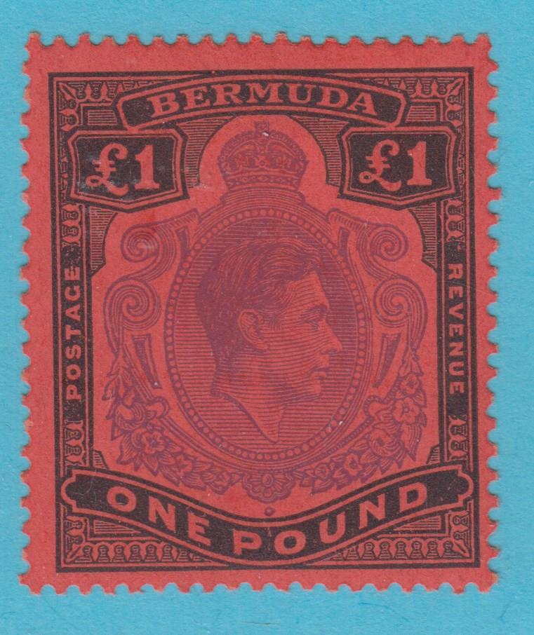 BERMUDA 128  MINT HINGED OG * NUMBER ON BACK - VERY FINE! - POE