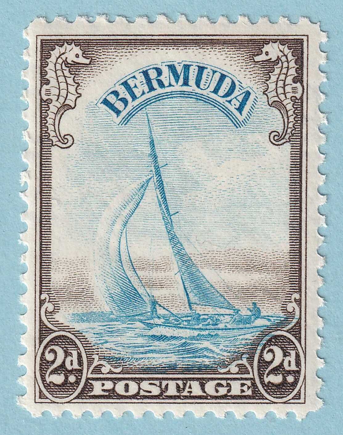 BERMUDA 109 MINT LIGHTLY HINGED OG*   NO FAULTS VERY FINE! MOK