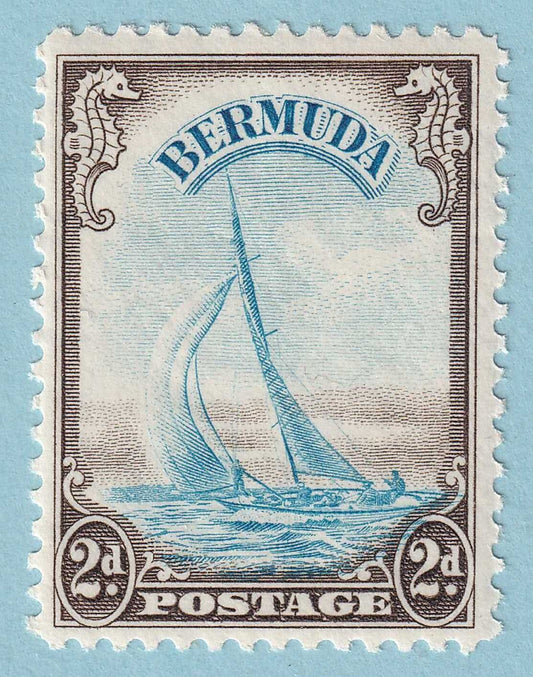 BERMUDA 109 MINT LIGHTLY HINGED OG*   NO FAULTS VERY FINE! MOK