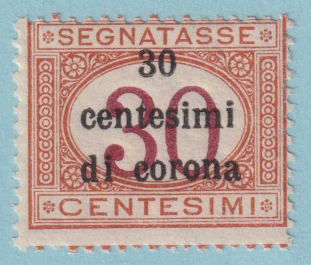 AUSTRIA - ITALIAN OCCUPATION NJ11 POSTAGE  DUE MINT NEVER HINGED OG ** ZTQ