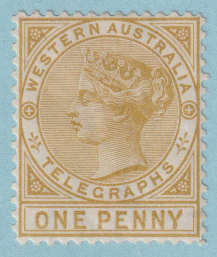 AUSTRALIA AR1 POSTAL-FISCAL  MINT HINGED OG * TELEGRAPH - VERY FINE! - ZJK