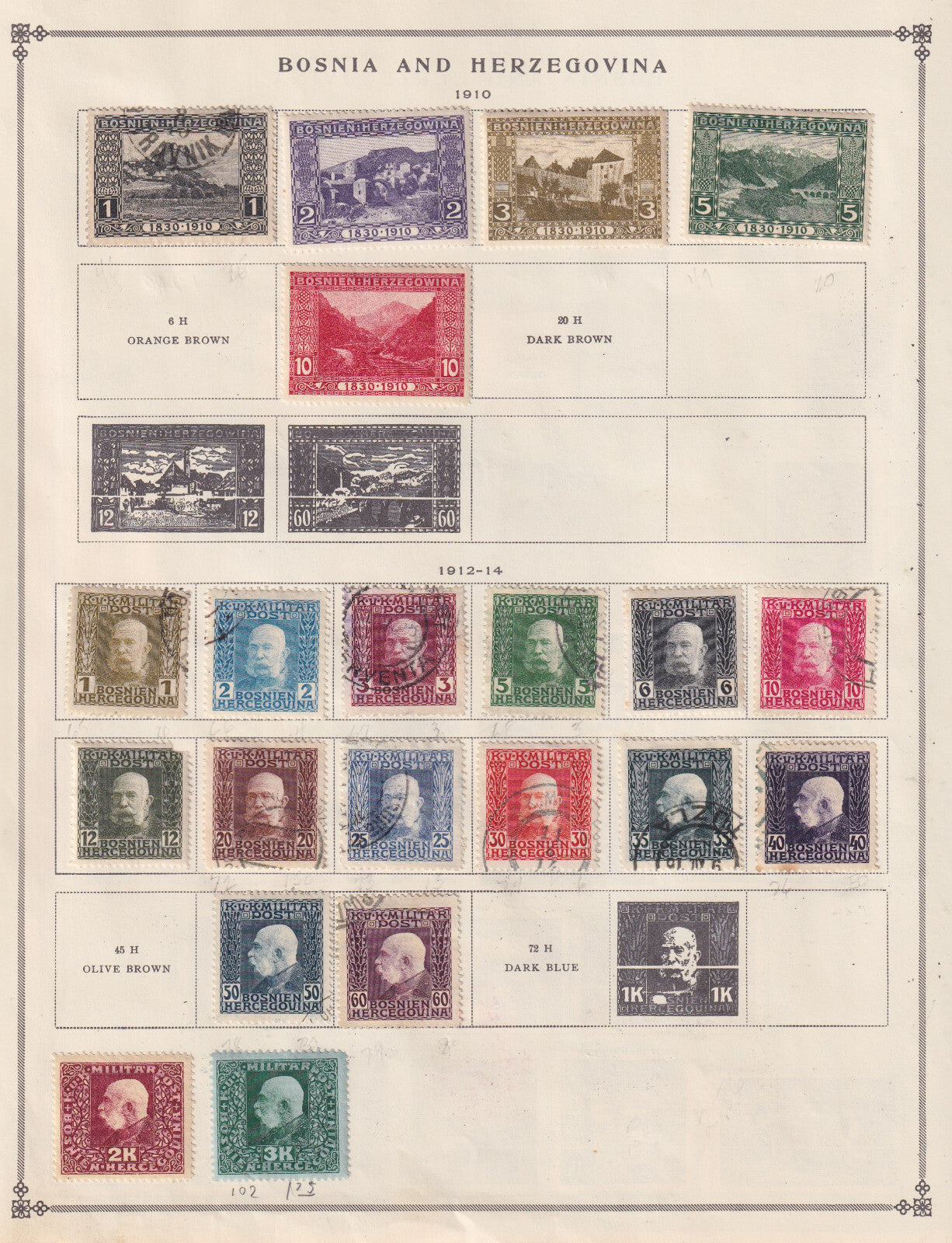BOSNIA AND HERZEGOVINA & BURMA- MINT AND USED COLLECTION ON ALBUM PAGES - BINDCO
