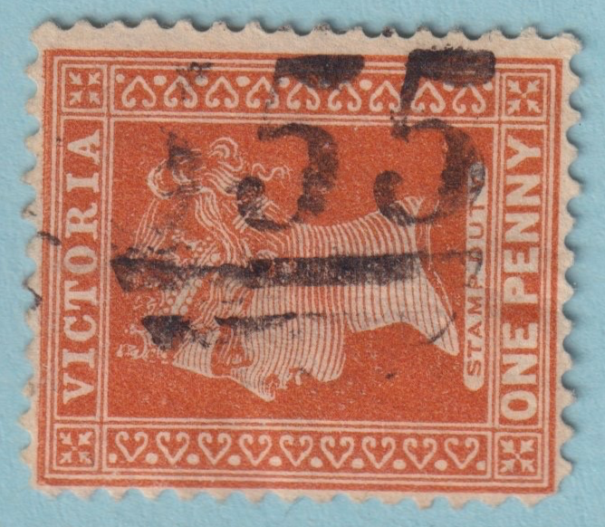 AUSTRALIA VICTORIA SEBASTOPOL 155CANCEL POSTMARK RATED (S) BY FREEMAN! KEU