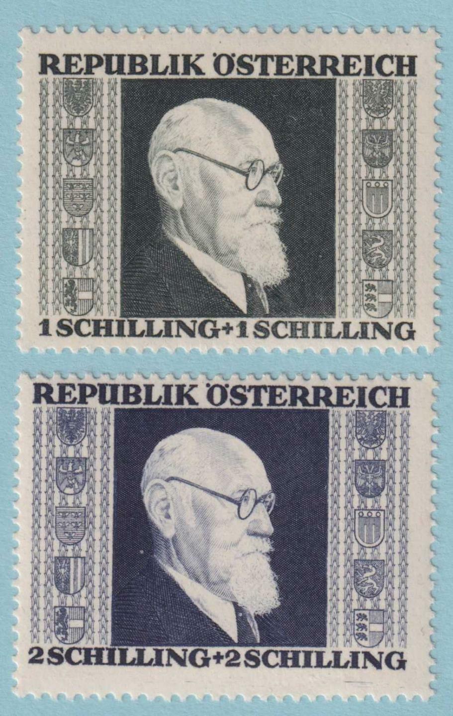 AUSTRIA B167 - B168 SEMI-POSTALS  MINT HINGED OG * NO FAULTS VERY FINE! - V031