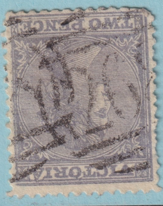 AUSTRALIA VICTORIA CHILTERN 268 CANCEL POSTMARK RATED (R) BY FREEMAN BEP