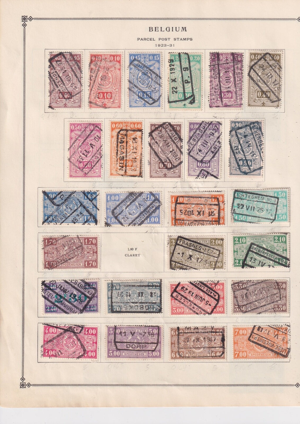 BELGIUM OLD STRONG COUNTRY COLLECTION ON ALBUM PAGES MINT AND USED BIN AAD