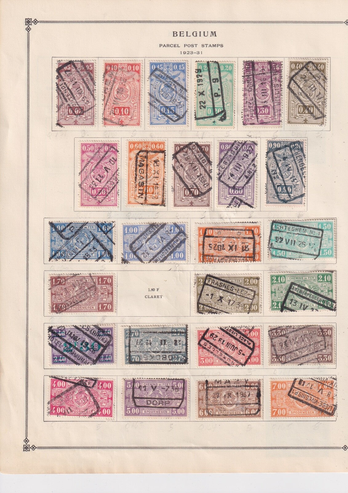 BELGIUM OLD STRONG COUNTRY COLLECTION ON ALBUM PAGES MINT AND USED BIN AAD
