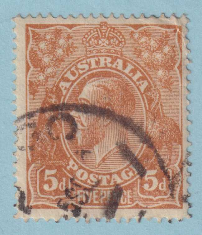 AUSTRALIA 36  USED - SMALL CORNER CREASE - VERY FINE! - GFS