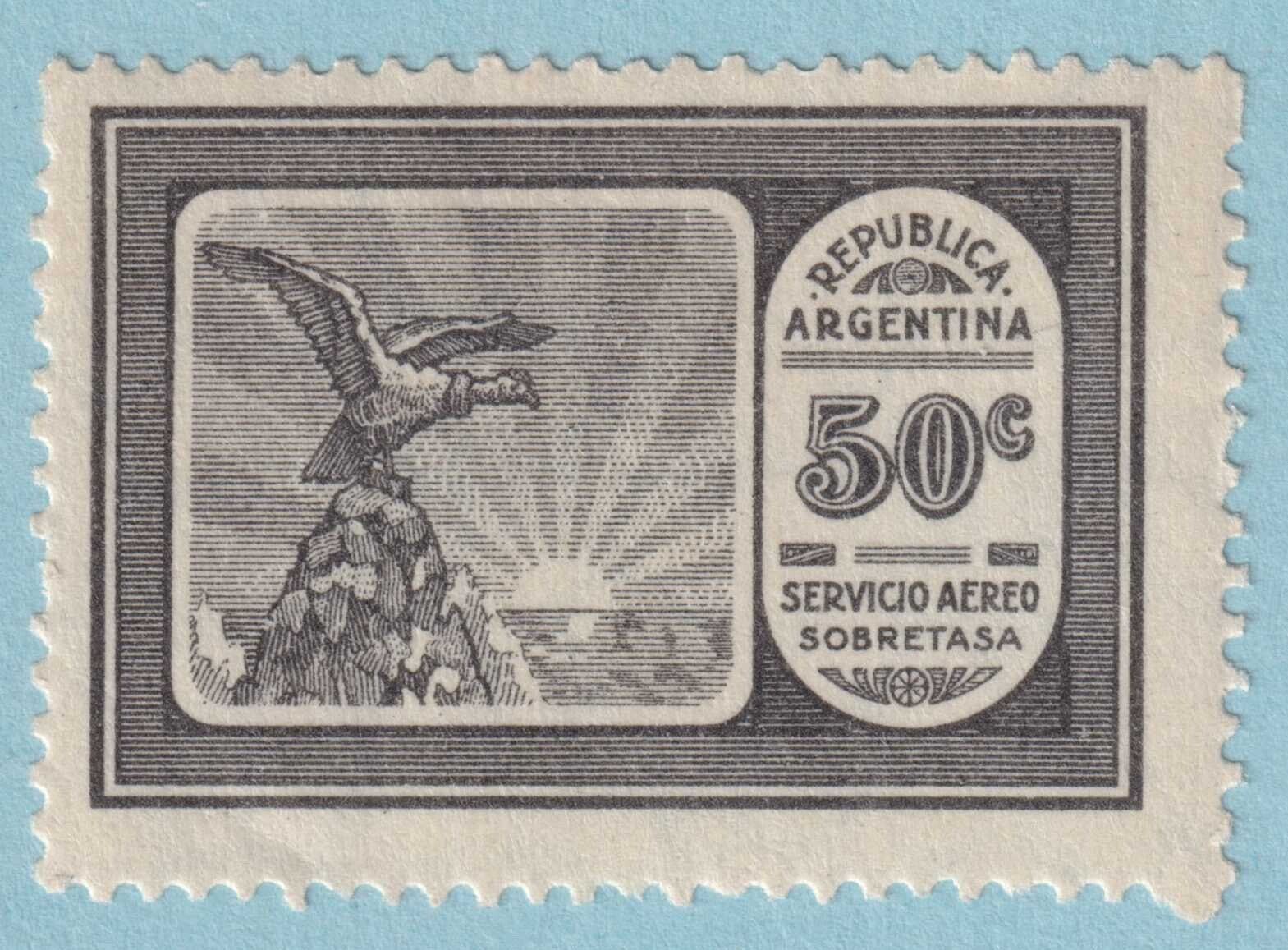 ARGENTINA C11 MINT NEVER  HINGED OG**  NO FAULTS VERY FINE! TRR