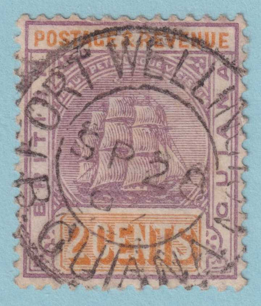BRITISH GUIANA 132 USED - "FORT WELLINGTON"  CANCEL - NO FAULTS VERY FINE! - LVH
