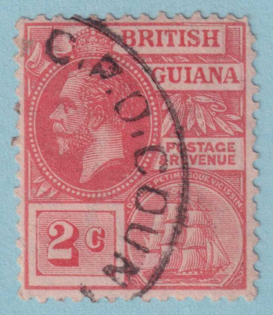 BRITISH GUIANA 179 USED - "C.P.O. COUNTIE"  CANCEL - NO FAULTS VERY FINE! - QOD