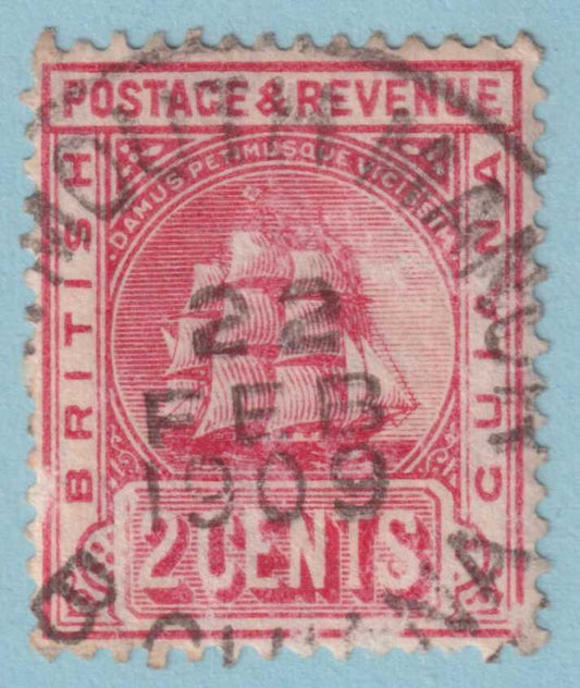 BRITISH GUIANA 172  USED - "TAYMOUTH MANOR" CANCEL - NO FAULTS VERY FINE! - ZGU