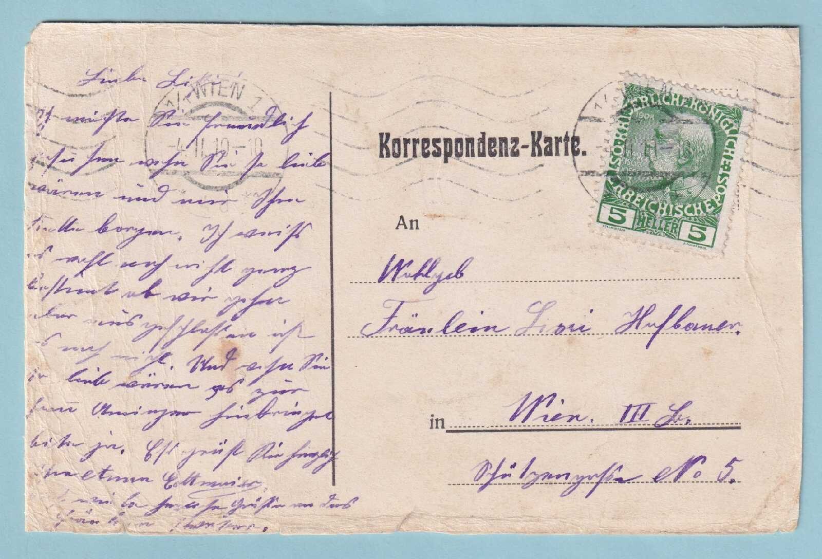 AUSTRIA 1ST STEERABLE BALLOON ESTARIC  RENNER BROTHERS 1911  L B249