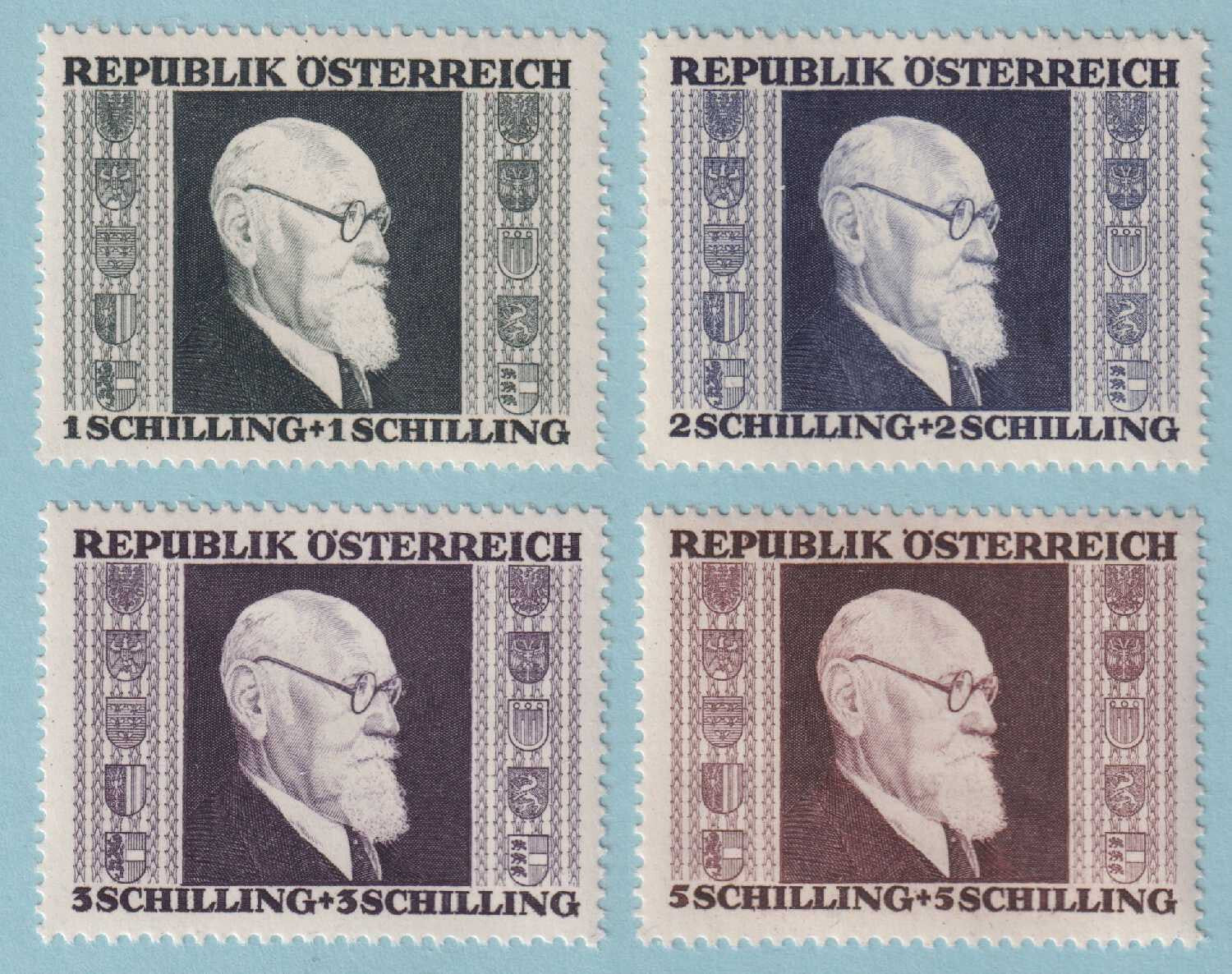 AUSTRIA B167 - B170 SEMI-POSTALS  MINT NEVER HINGED OG ** SET VERY FINE! - M779