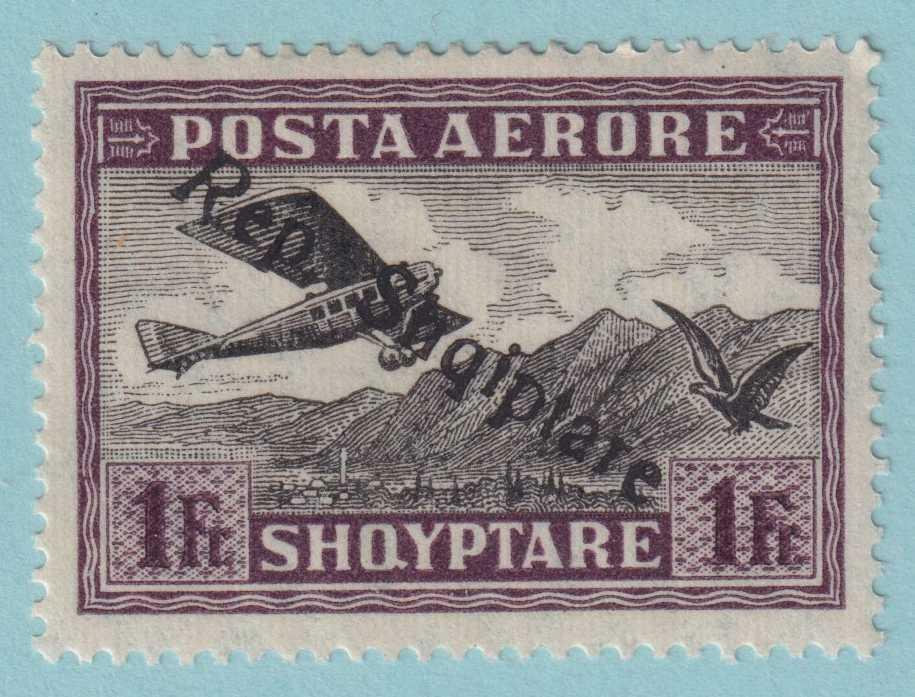 ALBANIA C12 AIRMAIL  MINT HINGED OG * NO FAULTS VERY FINE! - AZN