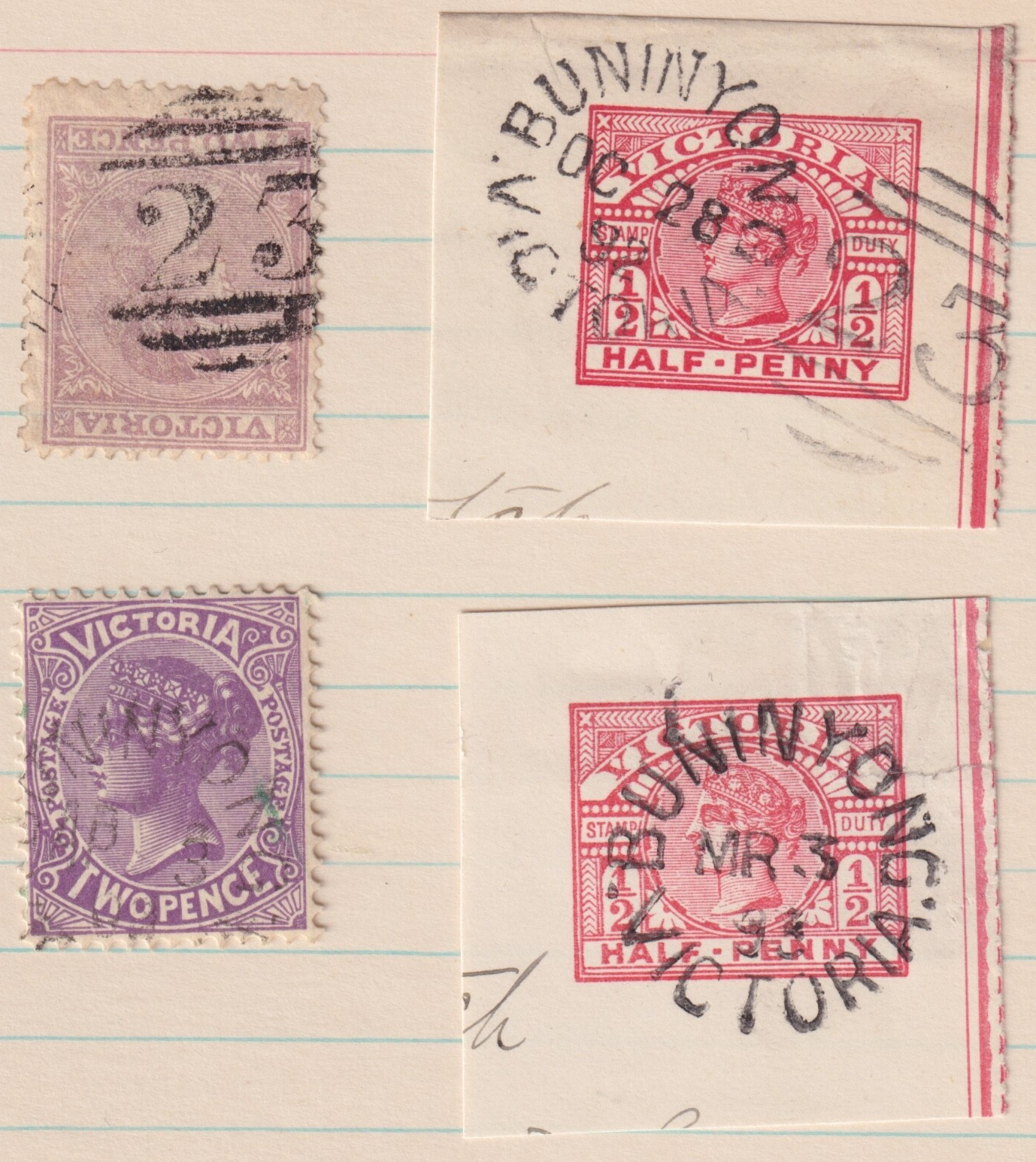 AUSTRALIA  BUNINYONG VICTORIA GROUP SON CANCELS! MO13