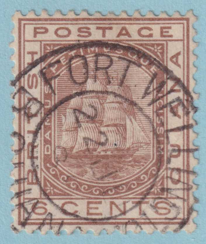 BRITISH GUIANA 75  USED - "FORT WELLINGTON"  CANCEL - NO FAULTS VERY FINE! - YTX