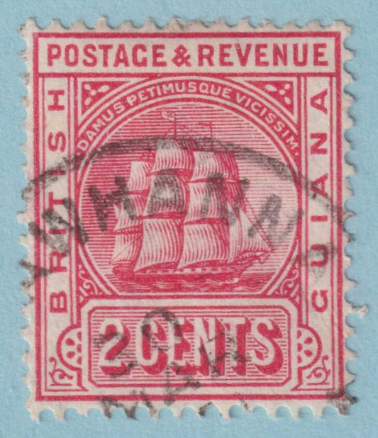 BRITISH GUIANA 172b  USED - "MORAWHANNA" CANCEL - NO FAULTS VERY FINE! - JMU