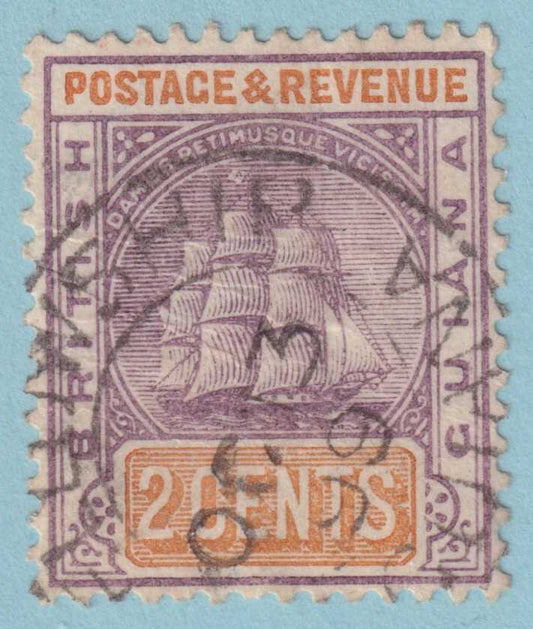 BRITISH GUIANA 132  USED - "FELLOWSHIP" CANCEL - NO FAULTS VERY FINE! - QBV