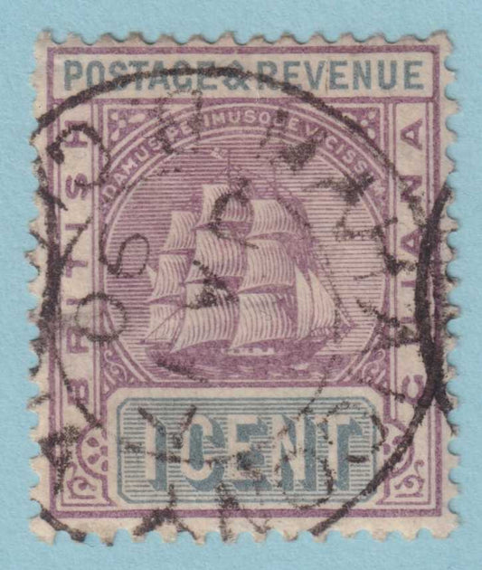 BRITISH GUIANA 130  USED - "MAHAICONY" CANCEL - NO FAULTS VERY FINE! - USN