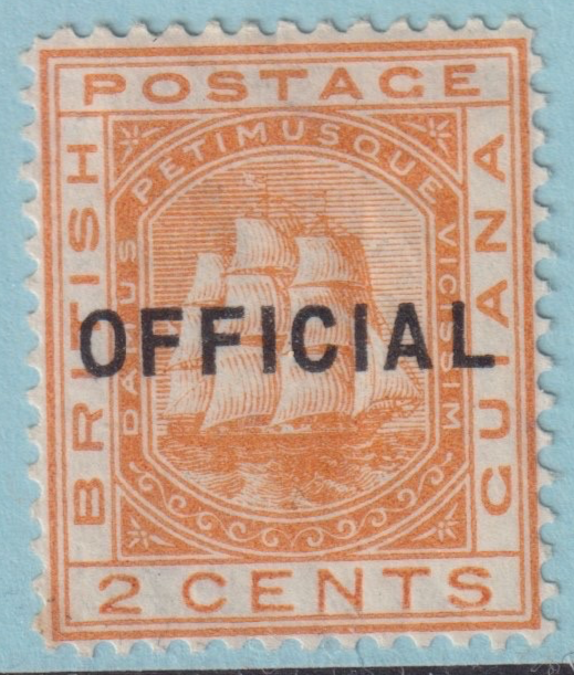 BRITISH GUIANA O7  MINT HINGED OG * NO FAULTS VERY FINE! - GMA