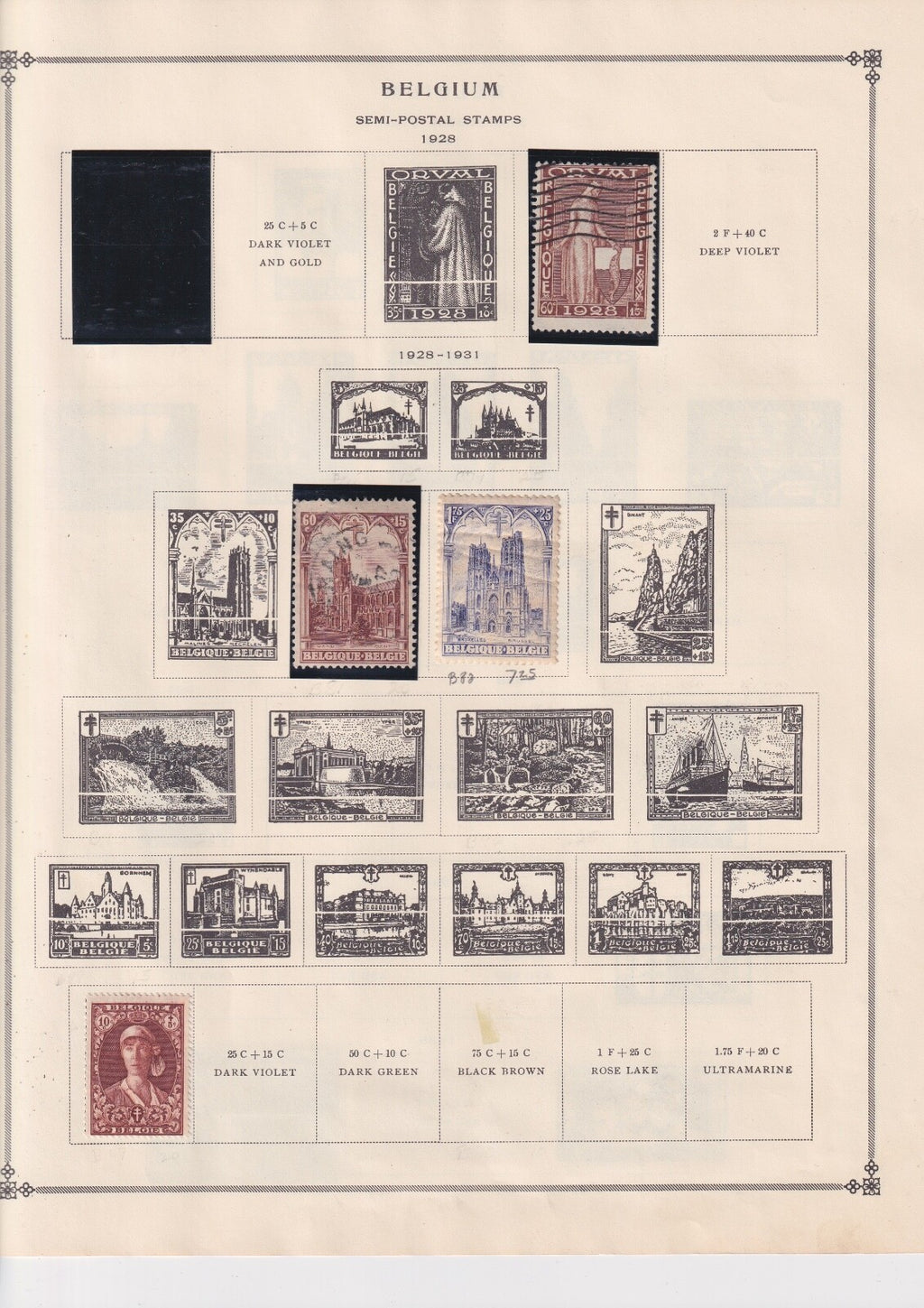 BELGIUM OLD STRONG COUNTRY COLLECTION ON ALBUM PAGES MINT AND USED BIN AAD
