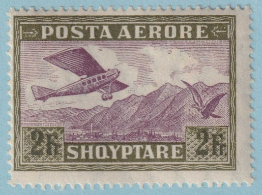 ALBANIA C6 AIRMAIL  MINT NEVER HINGED OG ** NO FAULTS VERY FINE! - JYX