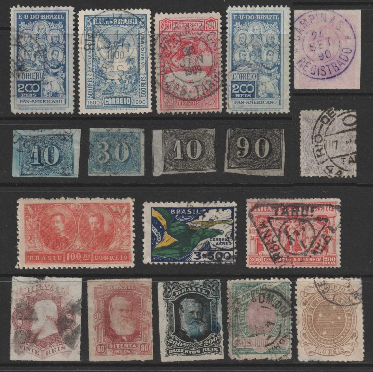 BRAZIL - USED GROUP - MIXED CONDITION SOME SMALL FAULTS - VERY FINE! - S366