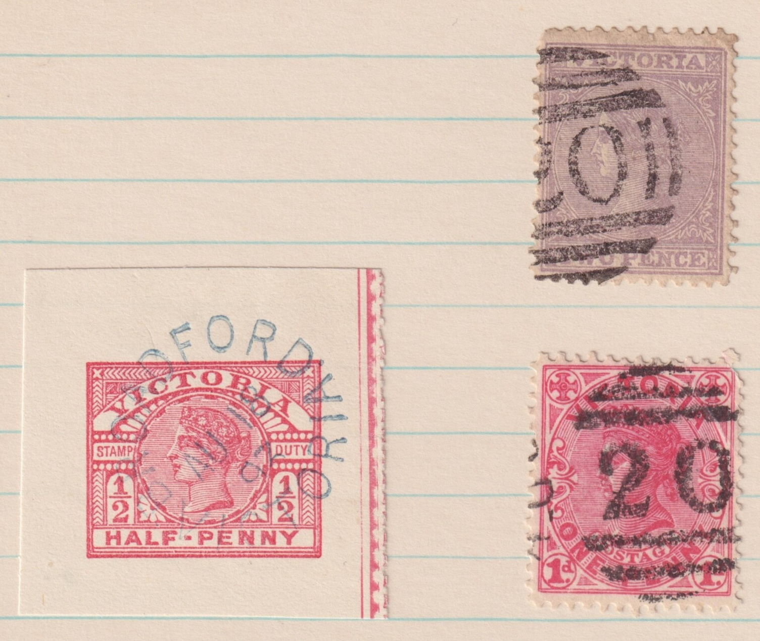 AUSTRALIA  VICTORIA BROADFORD SON CANCELS!  M011