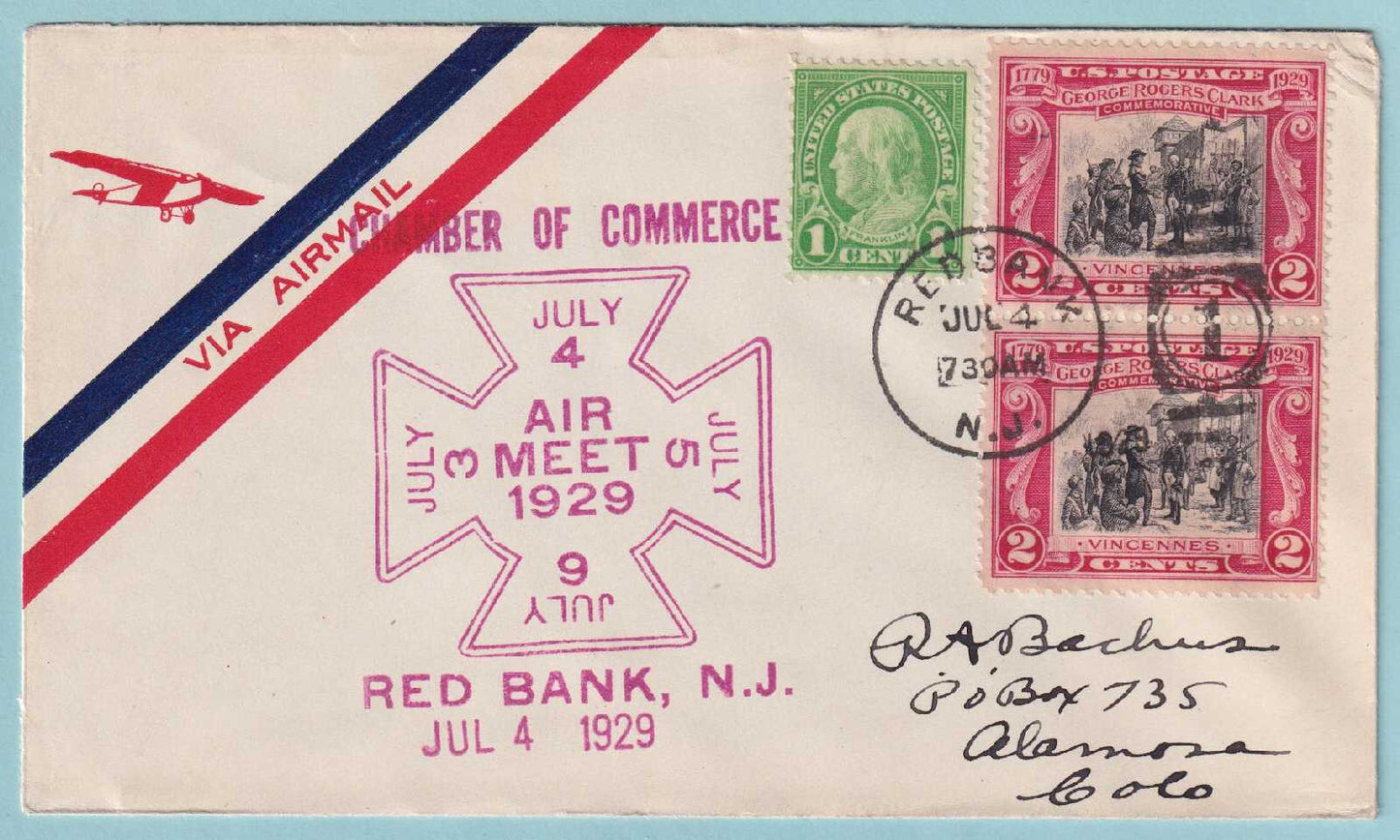 1929 AIR MEET COVERS - SET OF FOUR FROM RED BANK NEW JERSEY- CV105-108