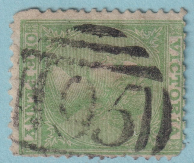 AUSTRALIA VICTORIA STRATFORD 195 CANCEL POSTMARK RATED (S) BY FREEMAN! GSY