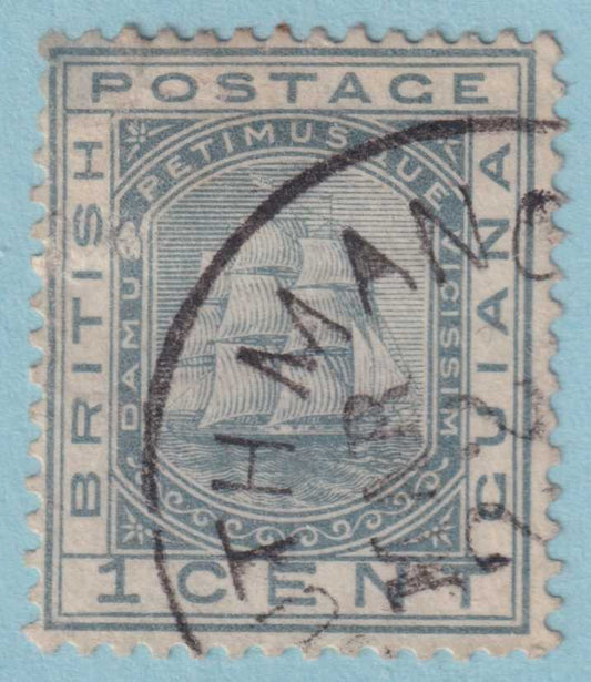 BRITISH GUIANA 107  USED - "TAYMOUTH MANOR" CANCEL - NO FAULTS VERY FINE! - ZQR