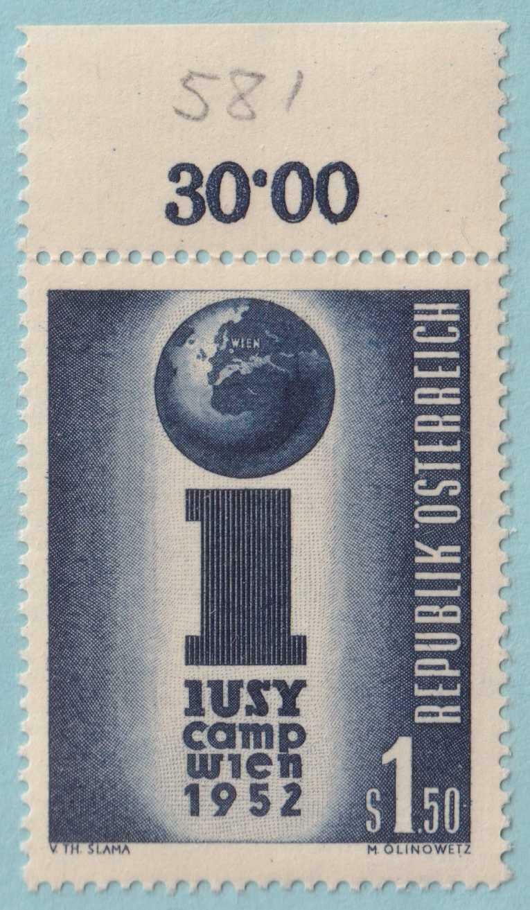 AUSTRIA 581  MINT NEVER HINGED OG ** NO FAULTS EXTRA FINE! - ZRJ