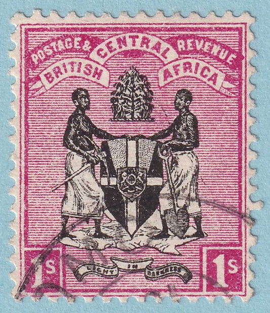 BRITISH CENTRAL AFRICA 25 USED NO FAULTS VERY FINE! MCH