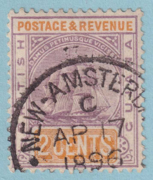 BRITISH GUIANA 132  USED - "NEW AMSTERDAM" CANCEL - NO FAULTS VERY FINE! - QZA