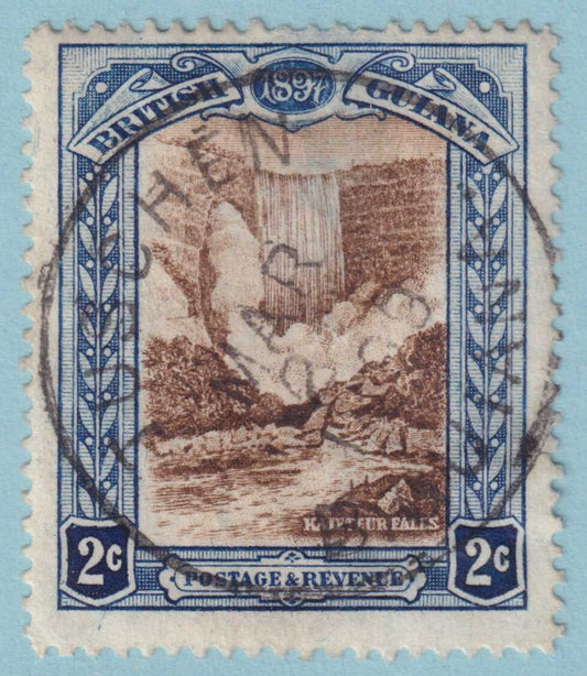 BRITISH GUIANA 153  USED - "TUSCHEN" CANCEL - NO FAULTS VERY FINE! - JIX