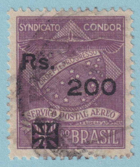 BRAZIL - CONDOR SYNDICATE 1CL11  USED - NO FAULTS VERY FINE! - TTK