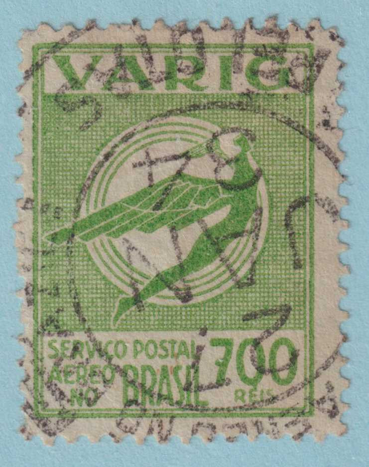 BRAZIL - VARIG 3CL33  USED - NO FAULTS VERY FINE! - CMQ