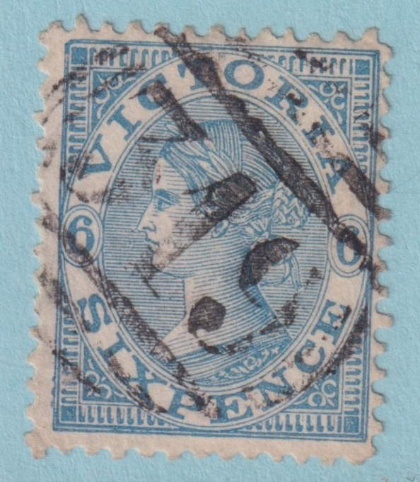 AUSTRALIA VICTORIA WATERLOO 319 CANCEL POSTMARK RATED (S) BY FREEMAN! LQG