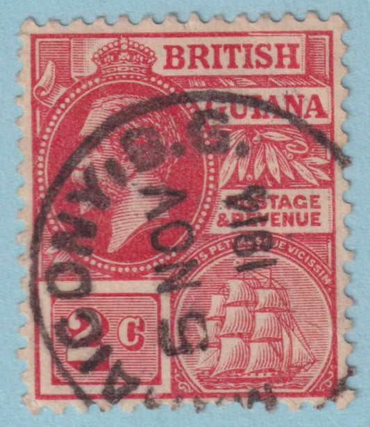 BRITISH GUIANA 179  USED - "MAHAICONY" CANCEL - NO FAULTS VERY FINE! - SQJ