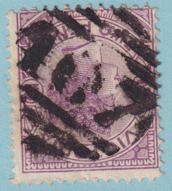 AUSTRALIA VICTORIA BLACK LEAD 467 CANCEL POSTMARK RATED (RR)  BY FREEMAN!  KNY