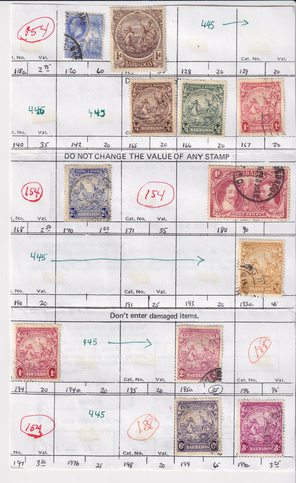BAHRAIN AND BARBADOS - INTERESTING MINT & USED GROUP REMOVED FROM SHEETS - S986
