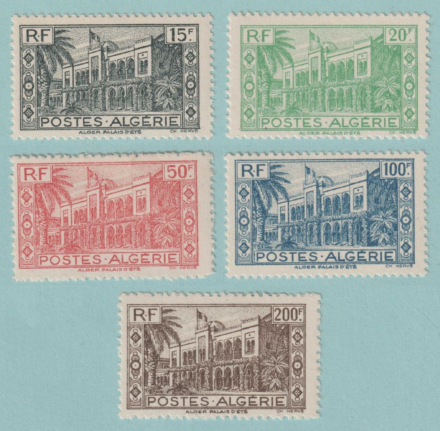 ALGERIA 167 - 171  MINT HINGED OG * NO FAULTS VERY FINE! - S603