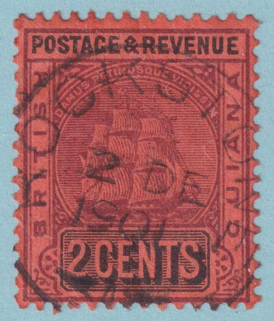 BRITISH GUIANA 134  USED - "ROCKSTONE" CANCEL - NO FAULTS VERY FINE! - POO