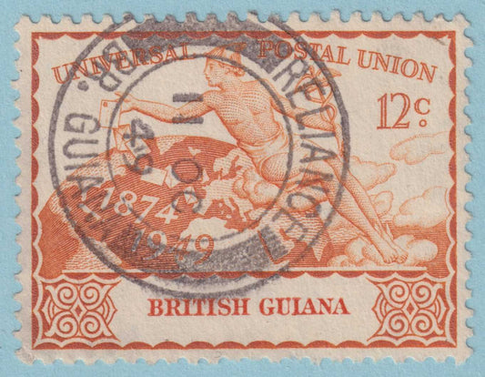BRITISH GUIANA 248  USED - "RELIANCE" CANCEL - NO FAULTS VERY FINE! - PQI