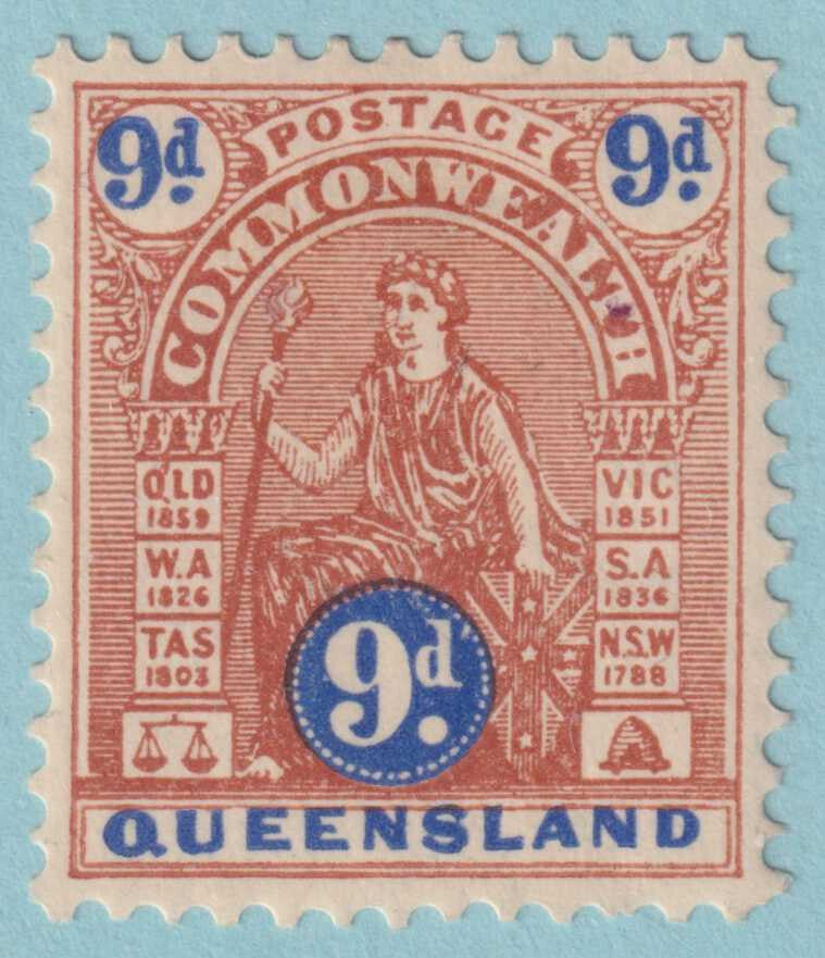 AUSTRALIAN STATES - QUEENSLAND 125  MINT HINGED OG * NO FAULTS VERY FINE! - JOB