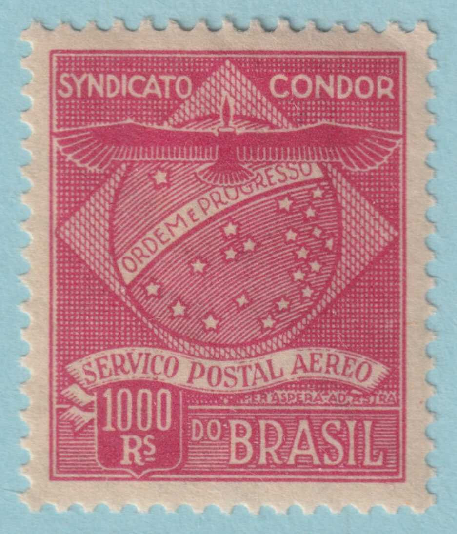 BRAZIL 1CL3 AIRMAIL SEMI-OFFICIAL  MINT HINGED OG * CONDOR SYNDICATE - TYA