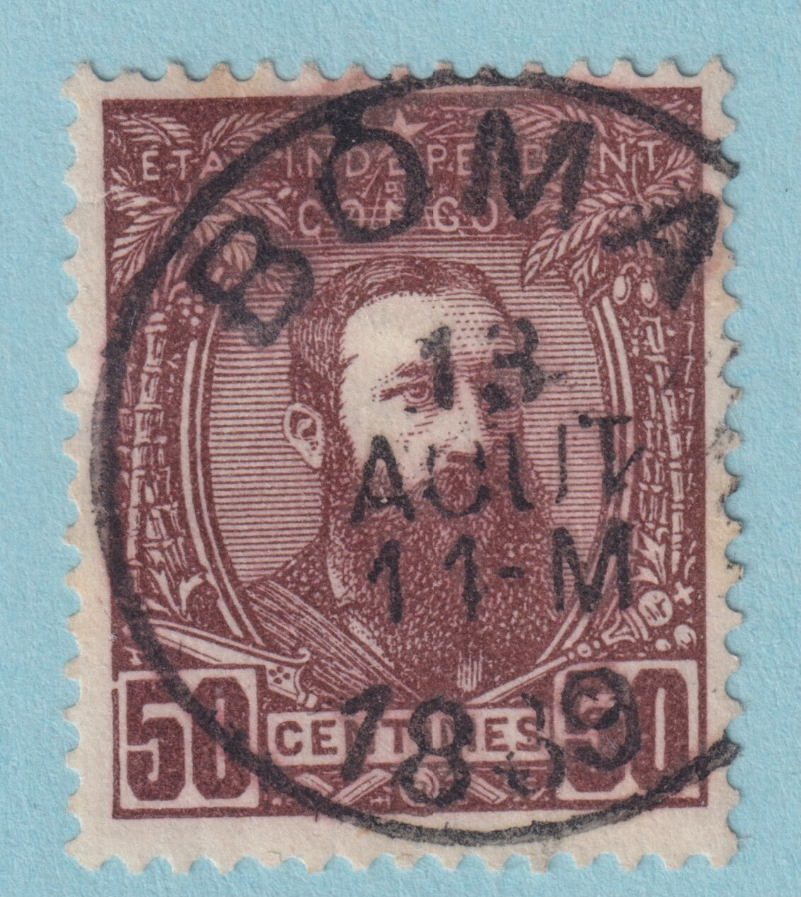 BELGIAN CONGO 9 USED  NO FAULTS VERY FINE! CAA